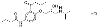 rac 3-Deacetyl-3-butanoyl Acebutolol-d5 Hydrochloride